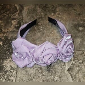 Lavender Rosette Headband - New